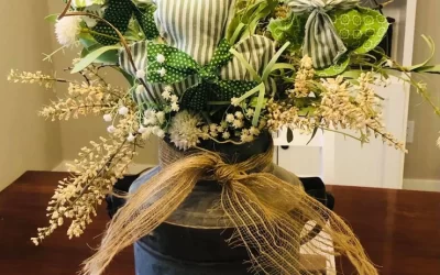 Adorable Fabric Shamrocks