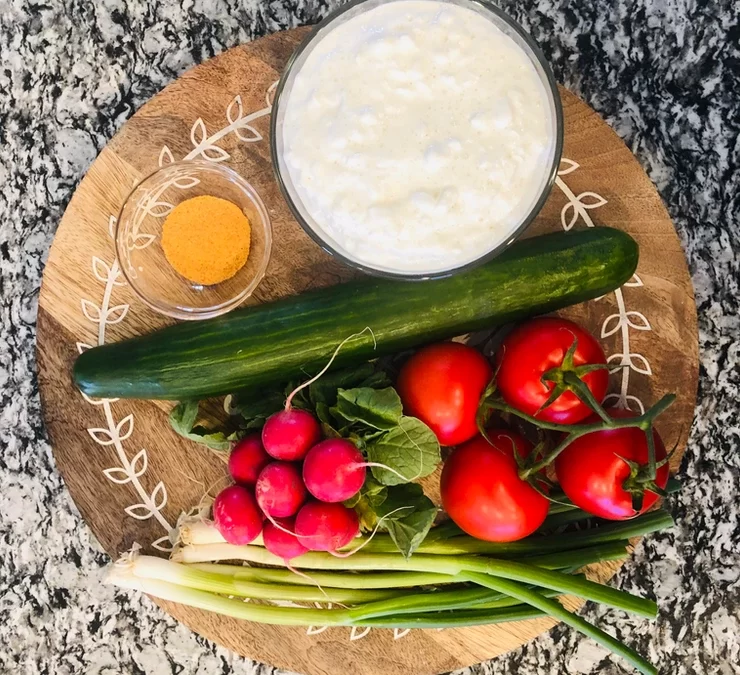 Cottage Cheese Veggie Salad