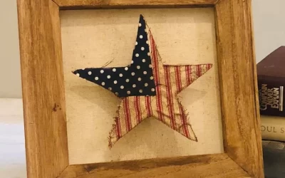 Framed Americana Star DIY