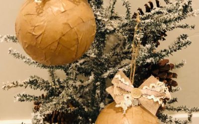 Brown Paper Christmas Ornaments