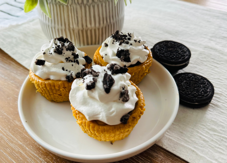 Pumpkin Oreo Cheesecakes