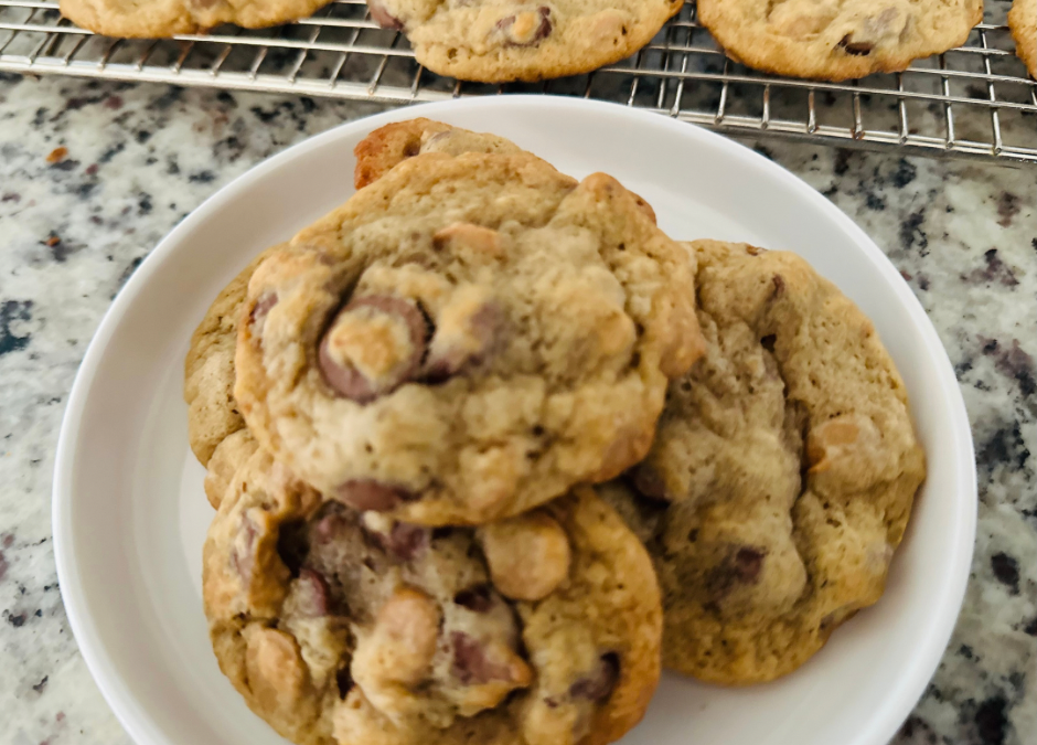 Peanut Butter Banana Chocolate Chip Cookies